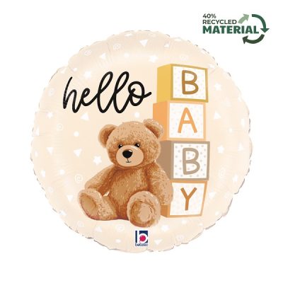 Балон „Hello Baby и мече“ 18′-1бр.