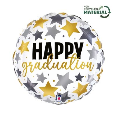 Балон „Happy Graduation звезди“ 18′ -1бр.