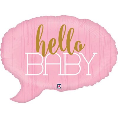 Балон „Hello Baby“ -розов 20′ -1бр. в оп.